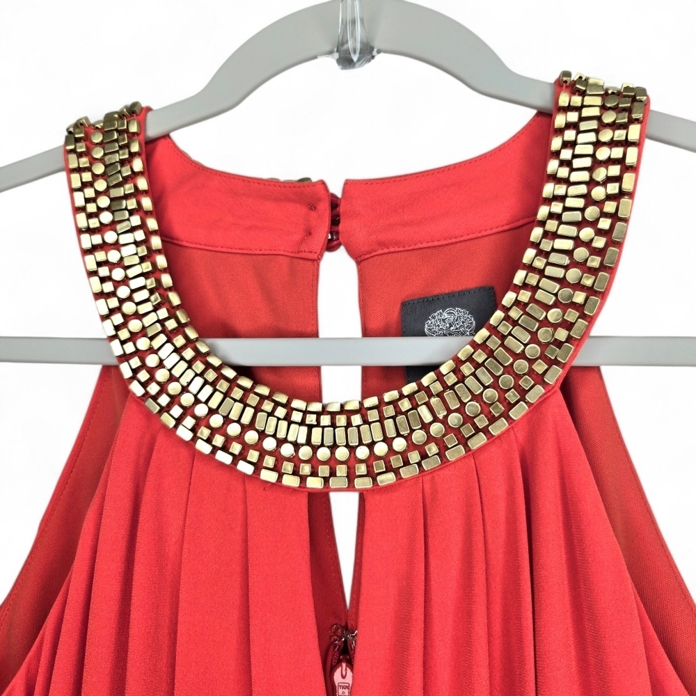 Vince Camuto Orange Jumpsuit. Small. Sleeveless. - Picture 3 of 13
